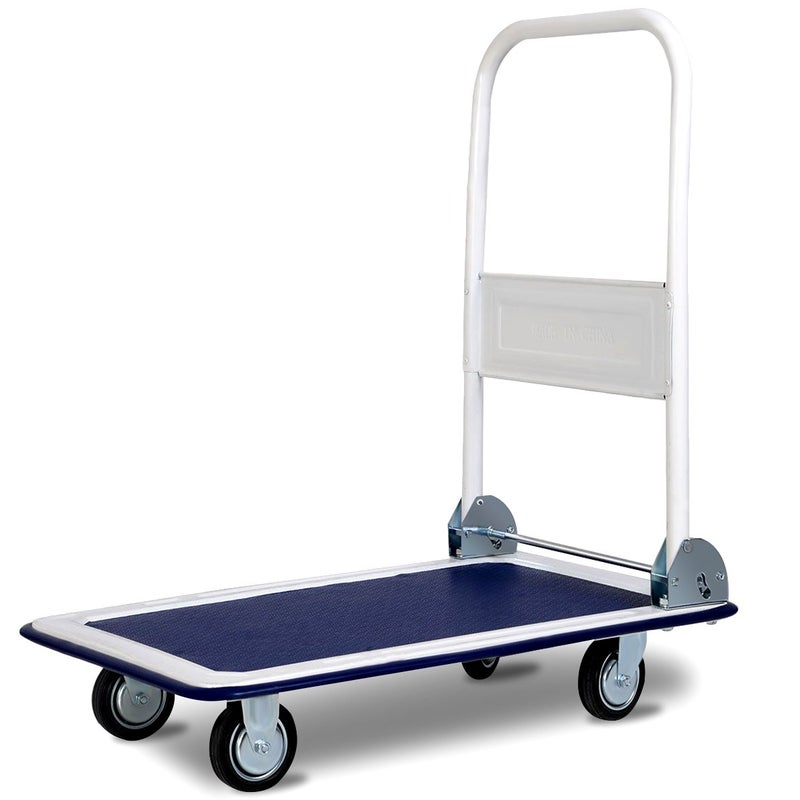 Giantex 10 330lbs Platform Cart Dolly Folding Foldable Moving Warehouse Push Hand Truck - Image 1